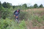 Teje dostopne dele travnika smo pokosili z diskasto kosilnico (foto: S.Denik)