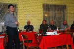 Branko Bakan iz FNM je predstavil razliko med ekstenzivnimi in intenzivnimi travniki (foto: G. Domanjko)